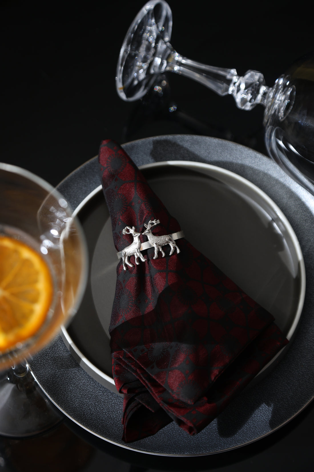 Twin Deer Napkin Rings